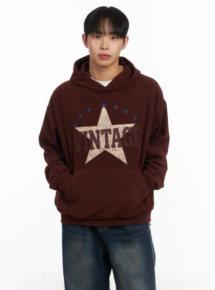 Vintage Print Graphic Hoddie ID515