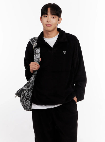 mens-fleece-collar-top-io528