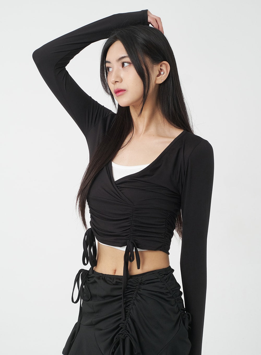 V-neck cropped top