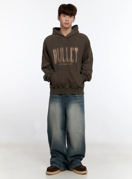 Men's Vintage Wash Baggy Jeans IS529