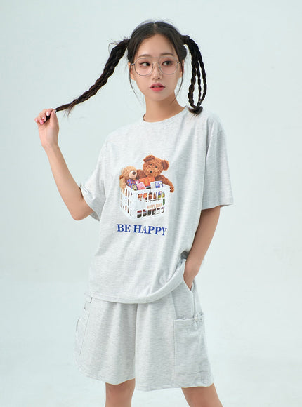 Teddy Bear Oversized Tee BY317