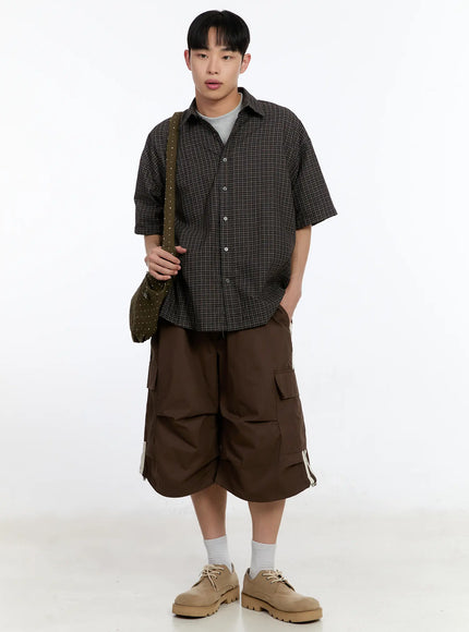 Men's Striped Pocket Track Shorts IA507