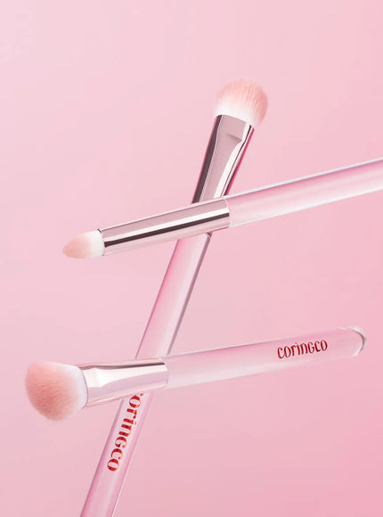Pink Pocket Eye Brush Set