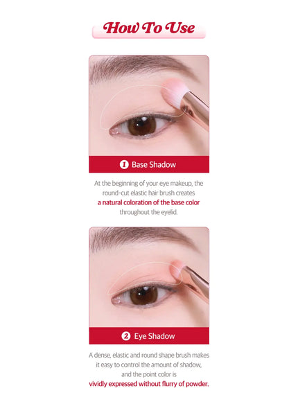 Pink Pocket Eye Brush Set