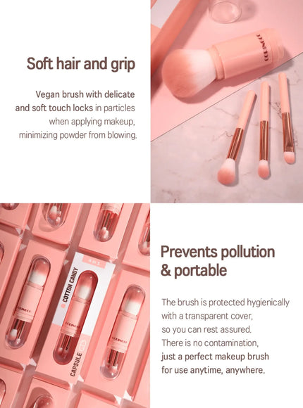 Cotton Candy Capsule Brush Set 4pcs (80g)