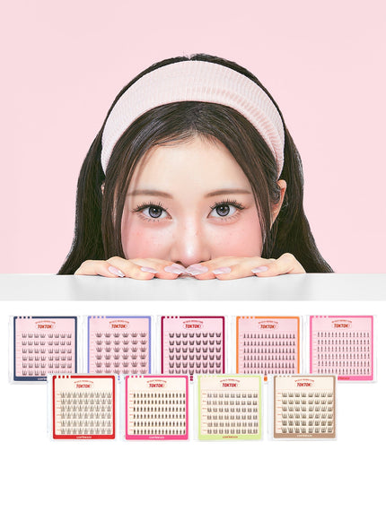 TOKTOKHARA No Glue Eyelash - Light (36pcs-90pcs)