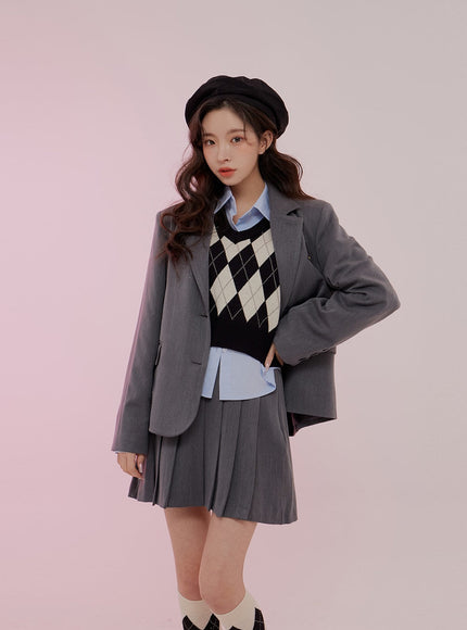 Cropped Long Sleeve Shirt B0802