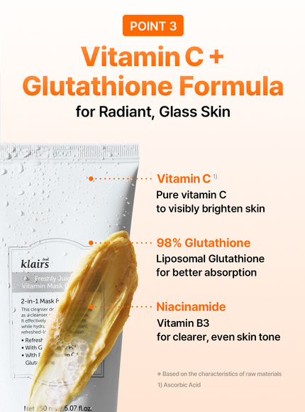 Freshly Juiced Vitamin Mask Cleanser (20ml)