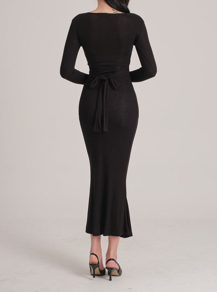 Maxi Wrap Mermaid Dress J31