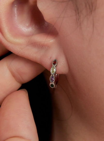 Multicolor Hoop Earrings IN528