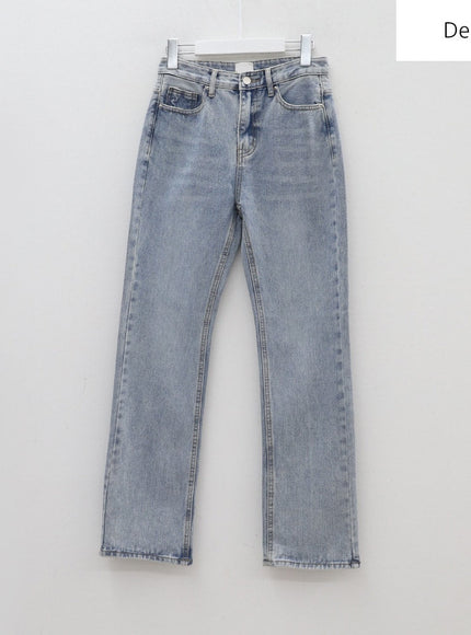 Bleached Boot-cut Denim Jeans BA04