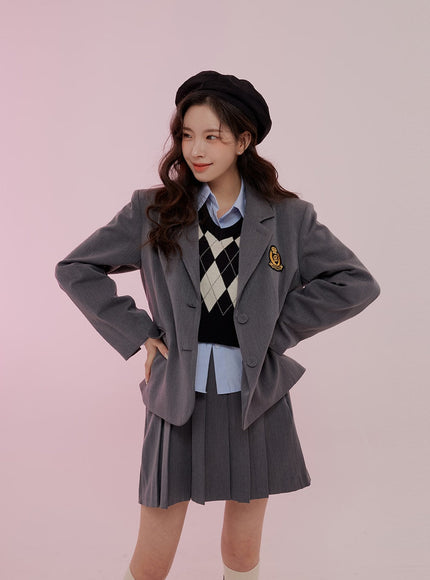 Cropped Long Sleeve Shirt B0802