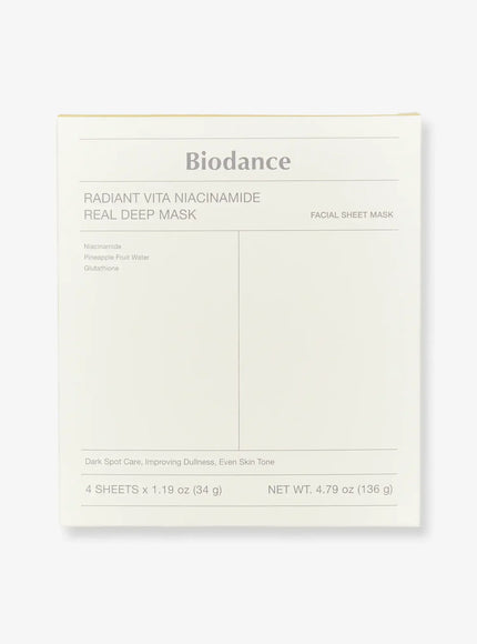 Radiant Vita Niacinamide Real Deep Mask Set (34g*4ea)