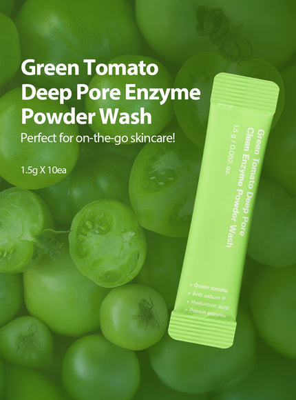 Green Tomato Deep Pore Clean Enzyme Powder Wash Travel Kit (1.5g*10ea)