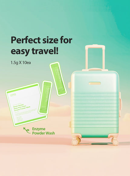 Green Tomato Deep Pore Clean Enzyme Powder Wash Travel Kit (1.5g*10ea)