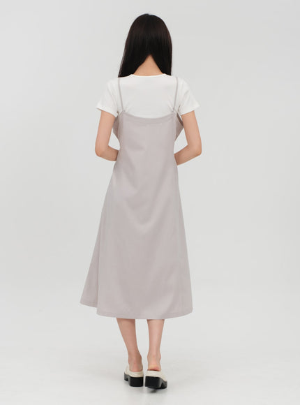 Basic T-Shirt mit eckigem Ausschnitt OA13