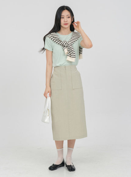 Desaturated Spandex T-shirt OA19