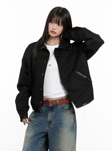 Western Suede Collared Jacket CG518