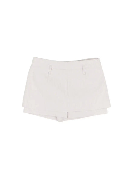 chic-corduroy-mini-skirt-cd508 / White