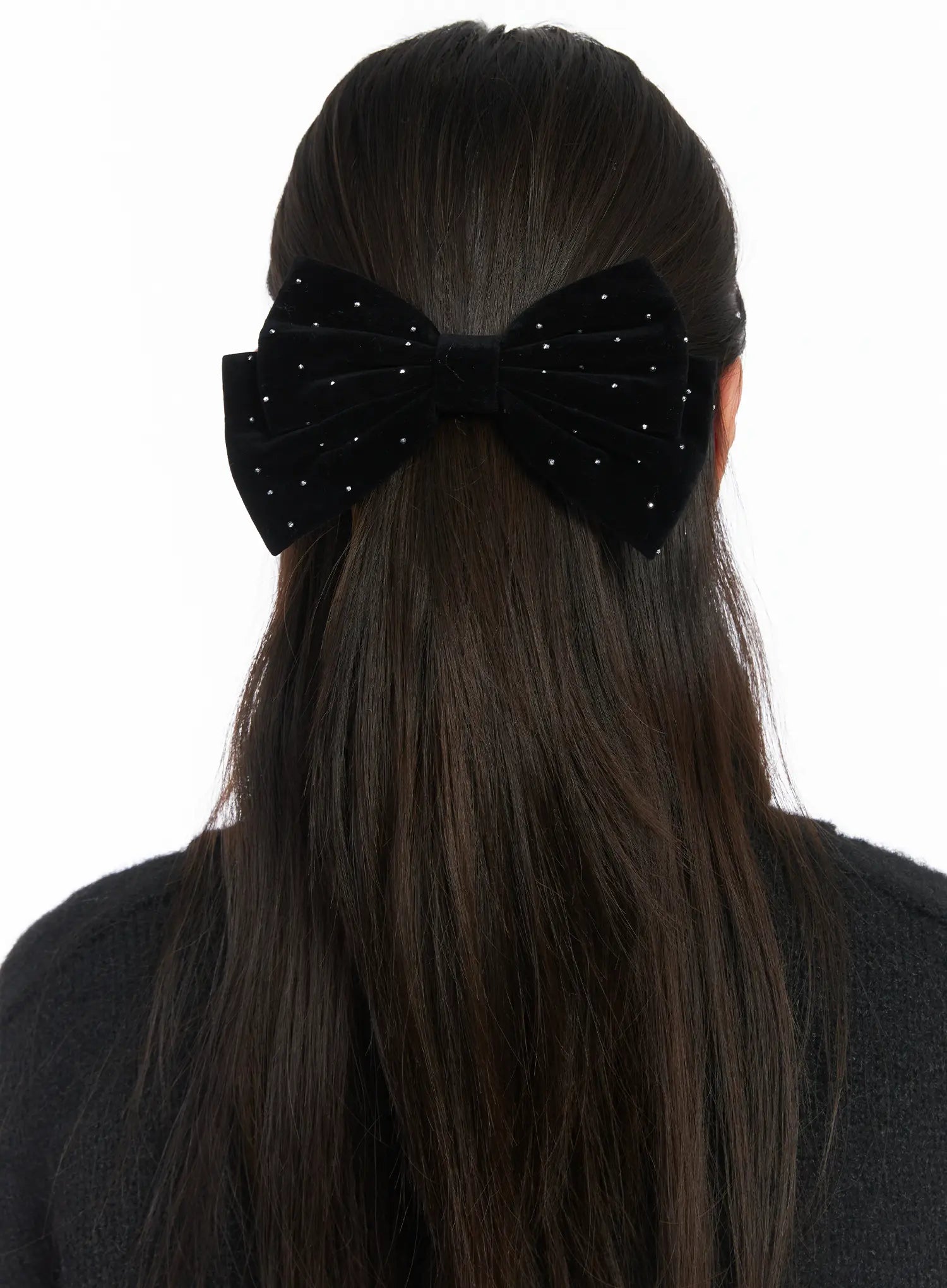 Velvet Bow Hair Clip IN528