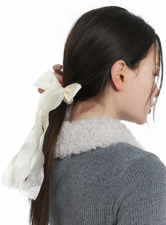 Pearl Ribbon Hairband IN528