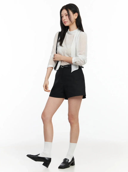 Sheer Polka Dot Blouse IM524