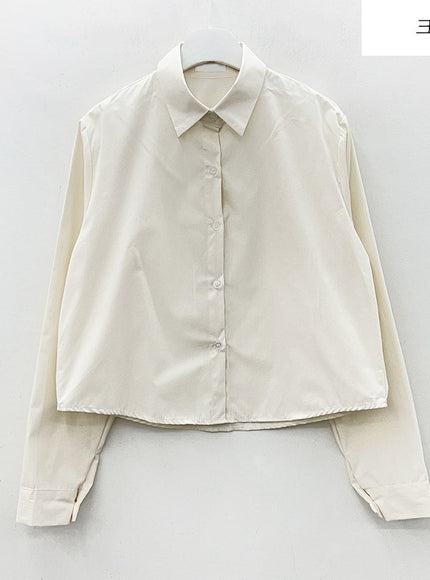 Cropped Long Sleeve Shirt B0802