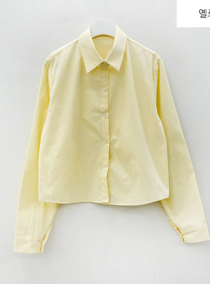 Cropped Long Sleeve Shirt B0802