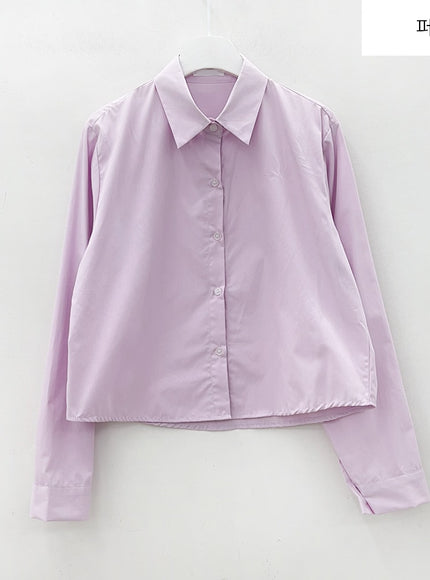 Cropped Long Sleeve Shirt B0802