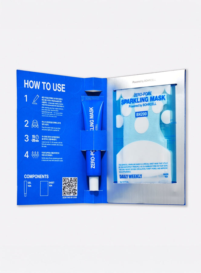Zero-Pore Sparkling Mask BH200 1 Set (20ml, 5g)