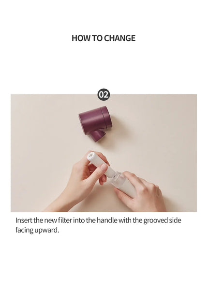 Water Solution Travel Shower Compact Refill Antibacterial Sediment Plus Filter (2pcs)