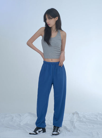 Basic Halterneck Tank Top CJj09