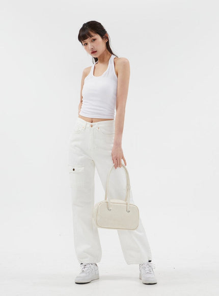 Basic Halterneck Tank Top CJj09