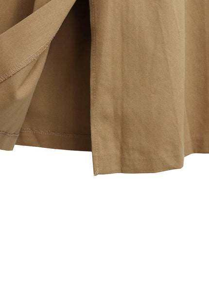 Simple High Waist Button Cargo Long Skirt CO05