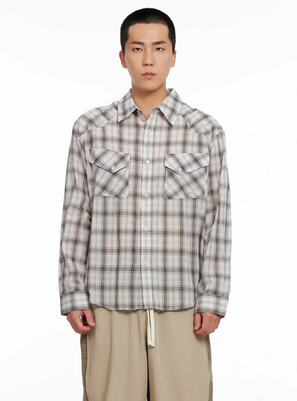 Men's Plaid Shirt IG529