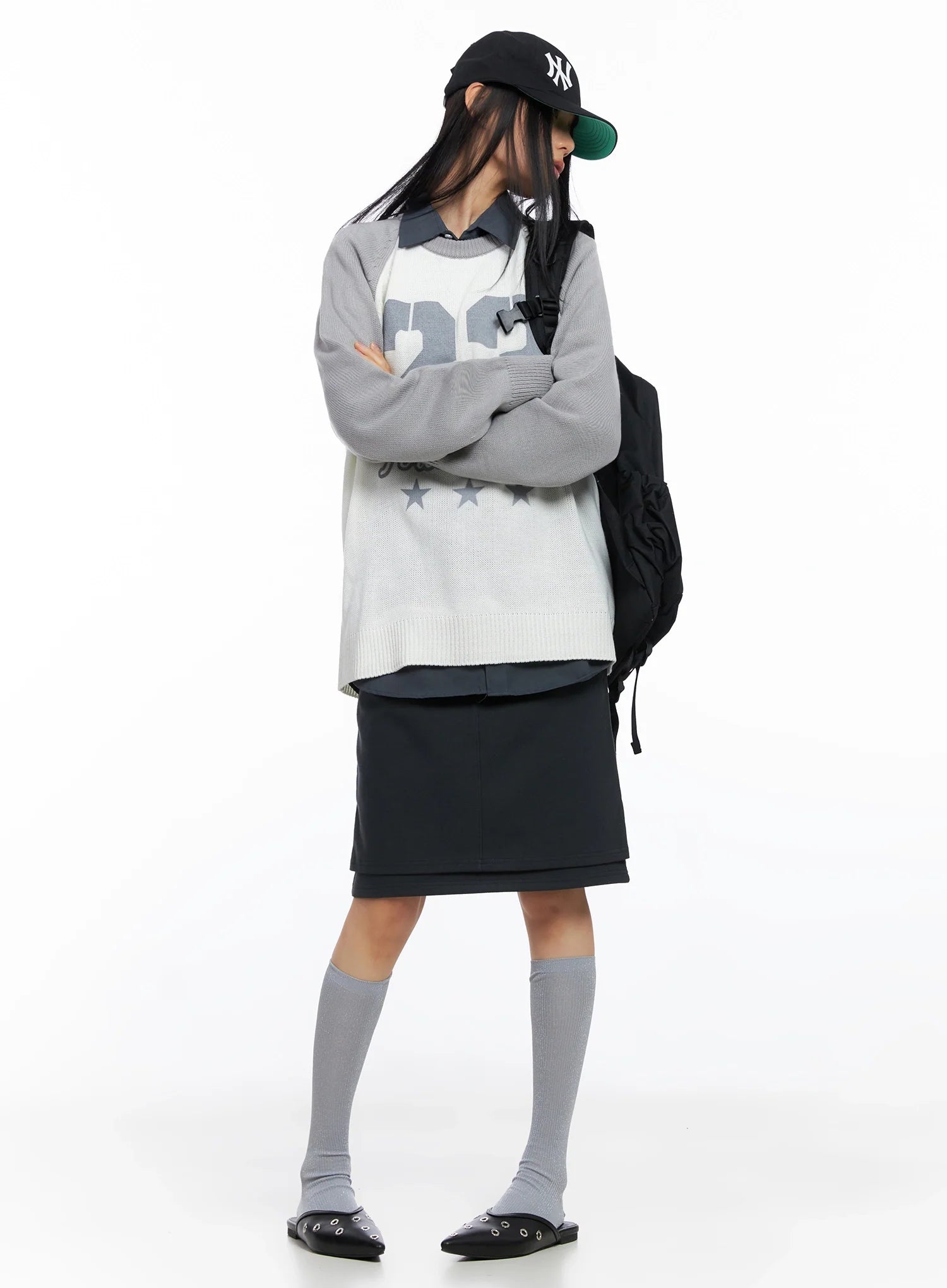 Forever Young Raglan Knit Top IO517