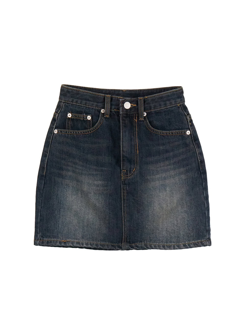 Slim-Fit Denim Mini Skirt IJ503