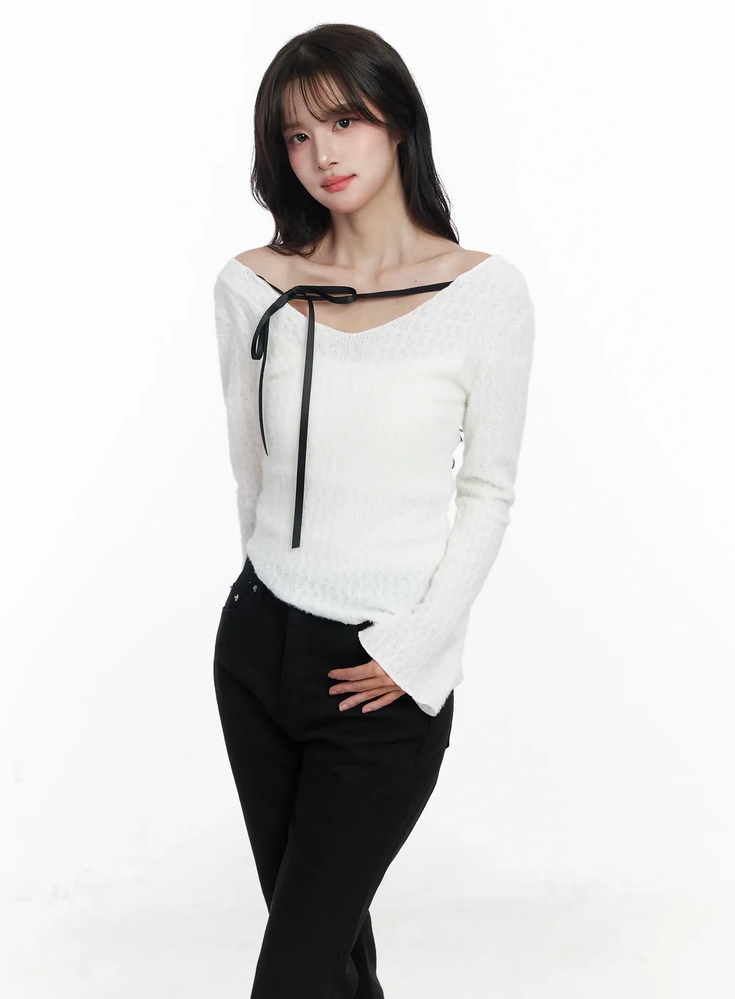 ribbon-off-shoulder-sweater-ij529