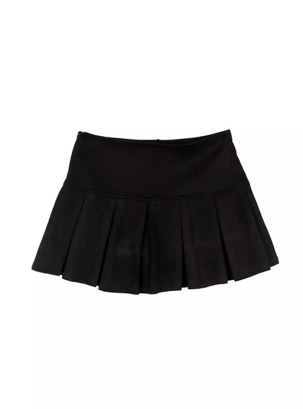 Pleated Mini Skirt IJ509