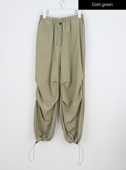 Nylon Wide Track Pants IY311