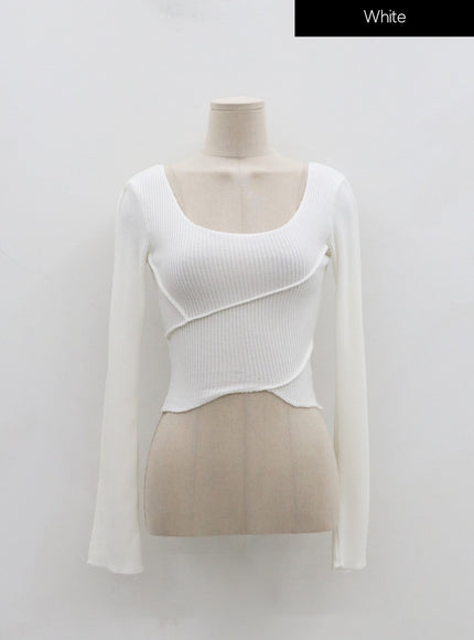 Off-Shoulder Knit Top IN22