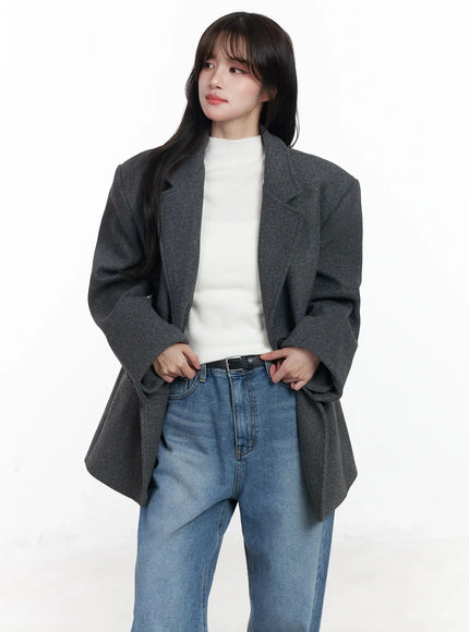 Oversized Wool Blazer IJ529