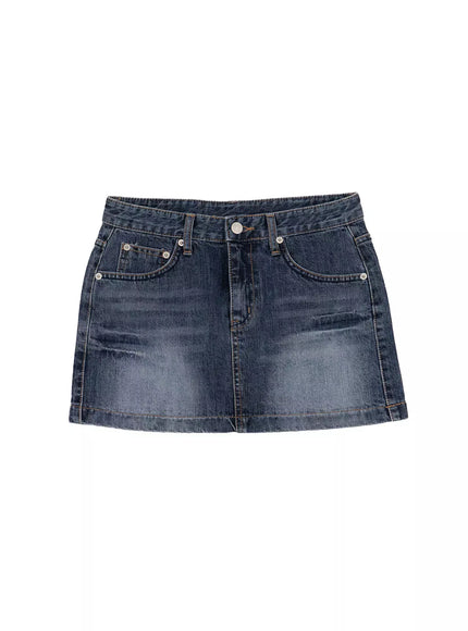 Low-Rise Denim Skirt IM509