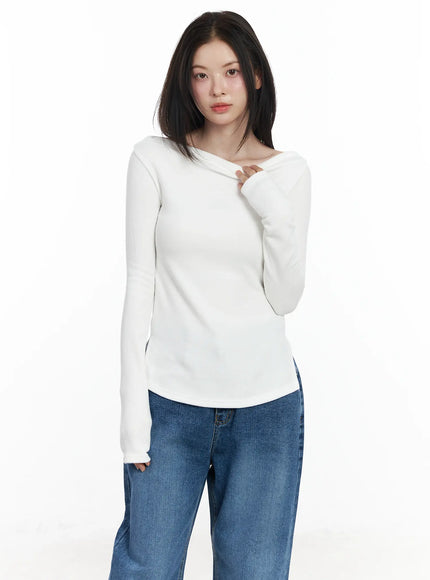 boat-neck-slit-side-long-sleeve-top-if524