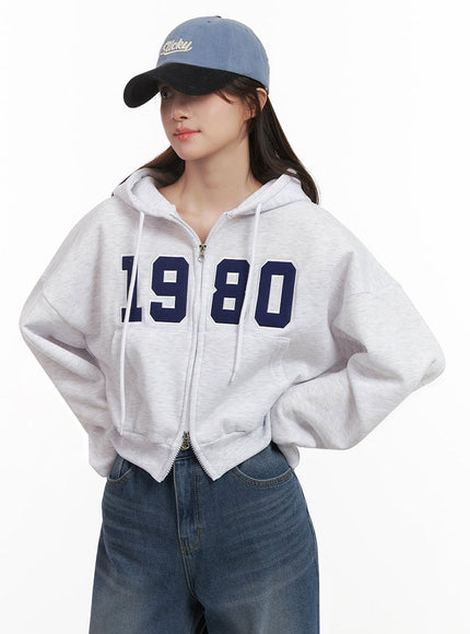 Casual Embroidered Hooded Crop Jacket IJ510