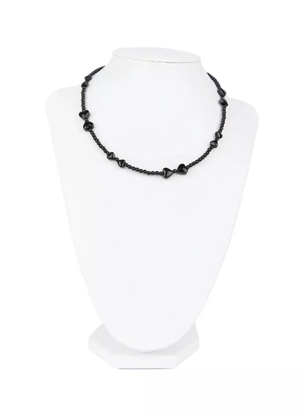 Modern Heart Bead Necklace IG528