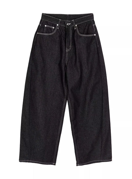 Arlet Wide-Leg Black Jeans CA513