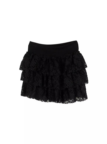 Lace Tiered Skirt ID525