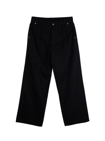 mens-pintuck-wide-leg-cotton-pants-black-id413