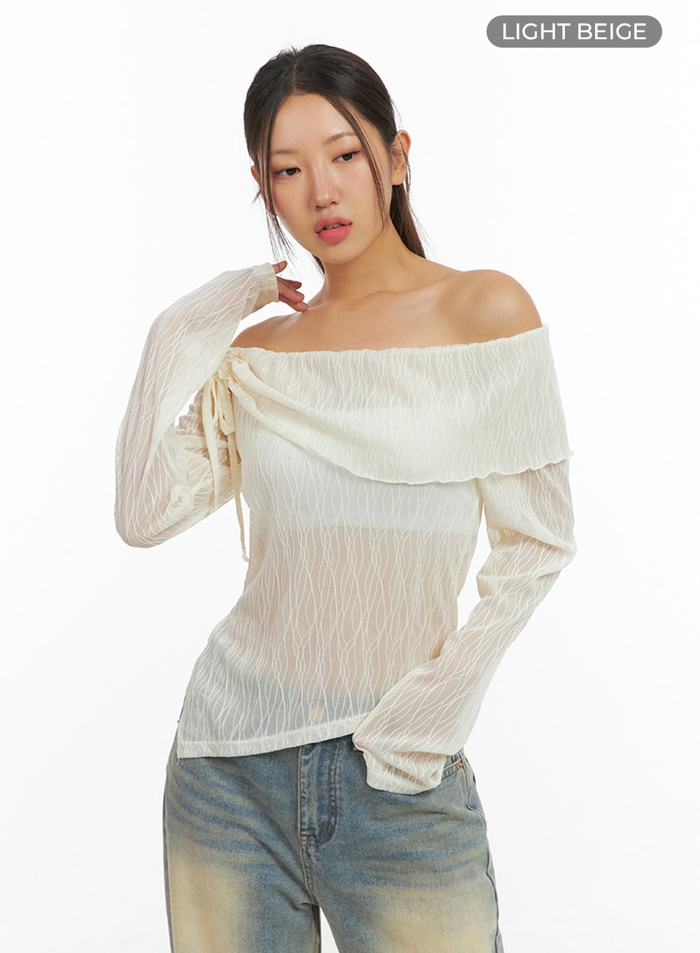 see-through-textured-off-shoulder-top-is402